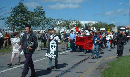 Shannon airport anti war protest