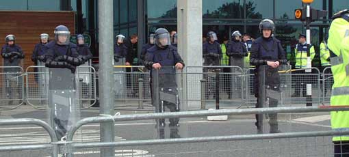 Riot cops in Ireland