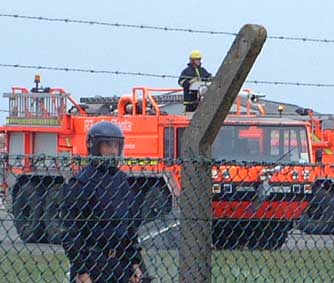 Water Cannon at Shannon, Ireland